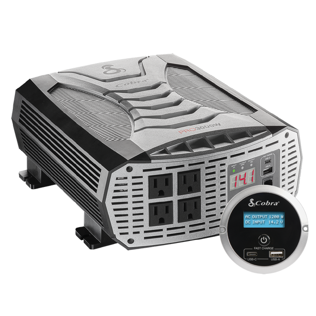 Cobra CPI3000W Professional Grade 3000 Watt Power Inverter (Includes Remote Controller)