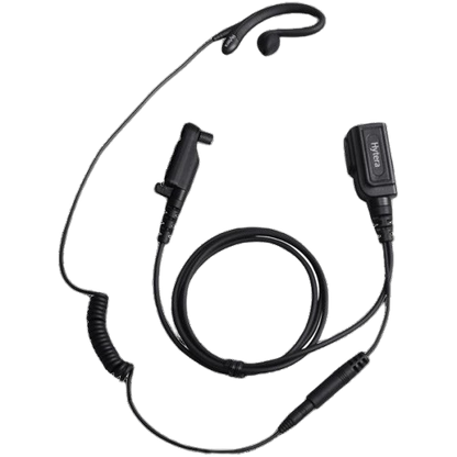 Hytera EHN26-P C-style Earpiece with in-line PTT & MIC, directly attached to radio (for HP6, HP7 & HP7 UL913)