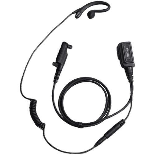 Hytera EHN26-P C-style Earpiece with in-line PTT & MIC, directly attached to radio (for HP6, HP7 & HP7 UL913)