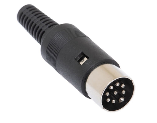 Philmore ETA11, 8 Pin 270° Inline Male DIN Connector ~ Solder Type