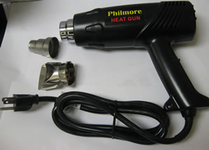 Philmore Heat Gun Dual Range (High and Low) Model No. HD866 Dual Range 500°F Low 900-1100°F High 117 VAC 1100 Watts