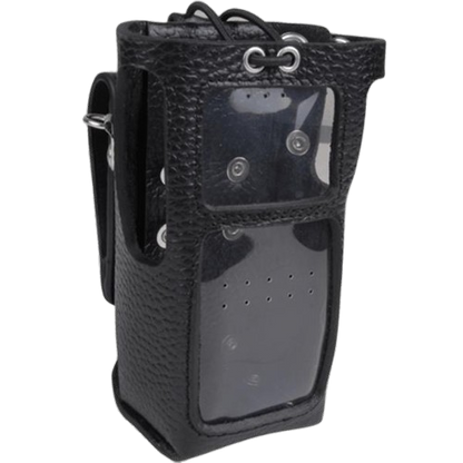 Hytera LCY006 Leather Carry Case for Intrinsically Safe Radio(Rotatable, With Display) Thick Battery(2500mAh)