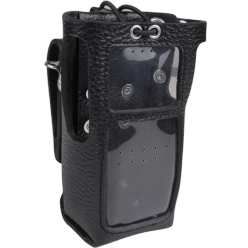 Hytera LCY006 Leather Carry Case for Intrinsically Safe Radio(Rotatable, With Display) Thick Battery(2500mAh)