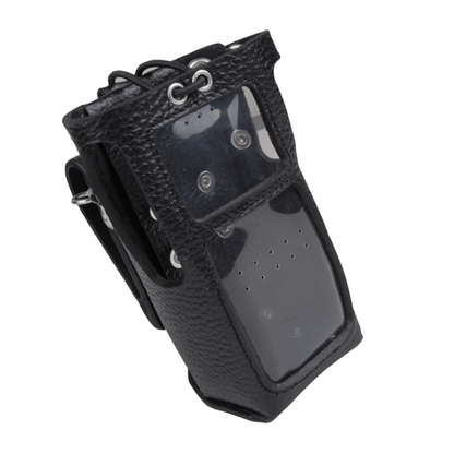 Hytera LCY006 Leather Carry Case for Intrinsically Safe Radio(Rotatable, With Display) Thick Battery(2500mAh)