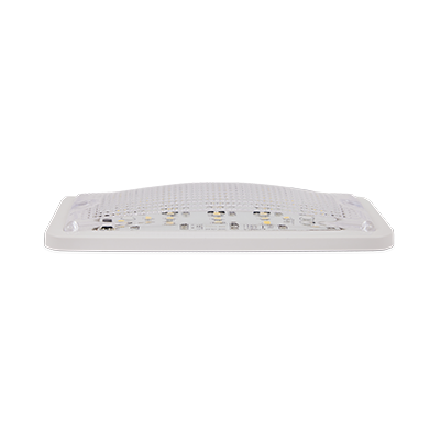 Soundoff Signal ECVDMLTST2 Dome Light - Rectangular, Flush Surface Mount, Black Base, 7" X 3", White Leds