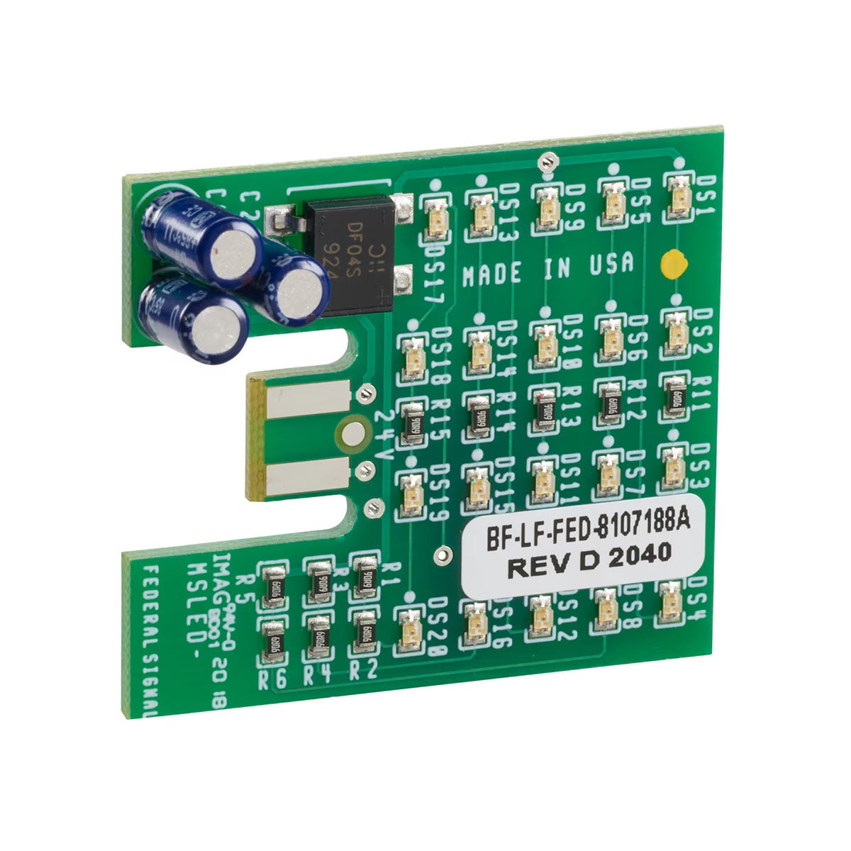 MSLED-A LED lamp, 24VAC/DC Amber