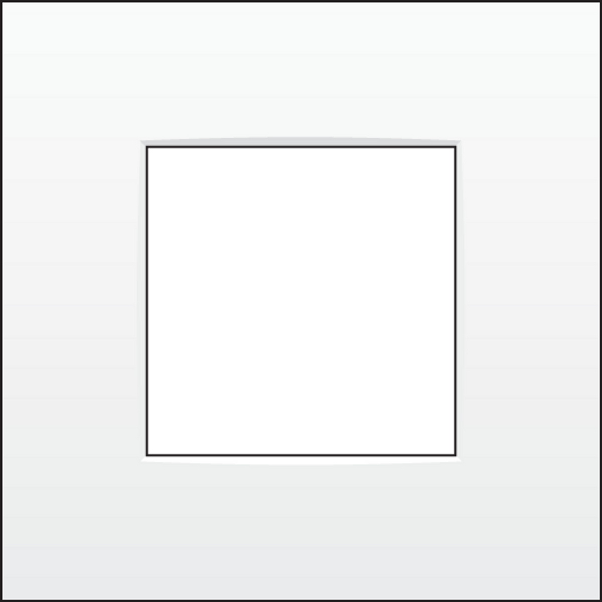 Crestron FP1-120-INTENSE - Single gang faceplate Niko Intense - White