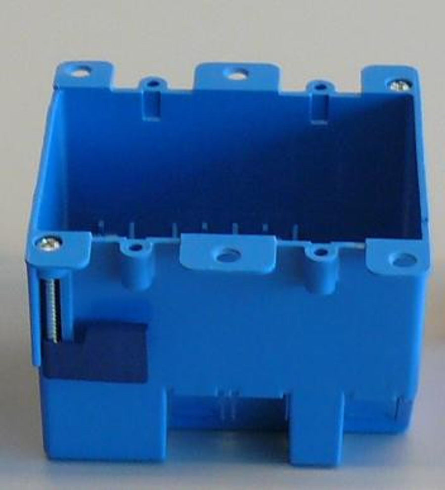 Crestron TWO-GANG-SC - Two Gang USA Plastic Box w/ears and swing clamps