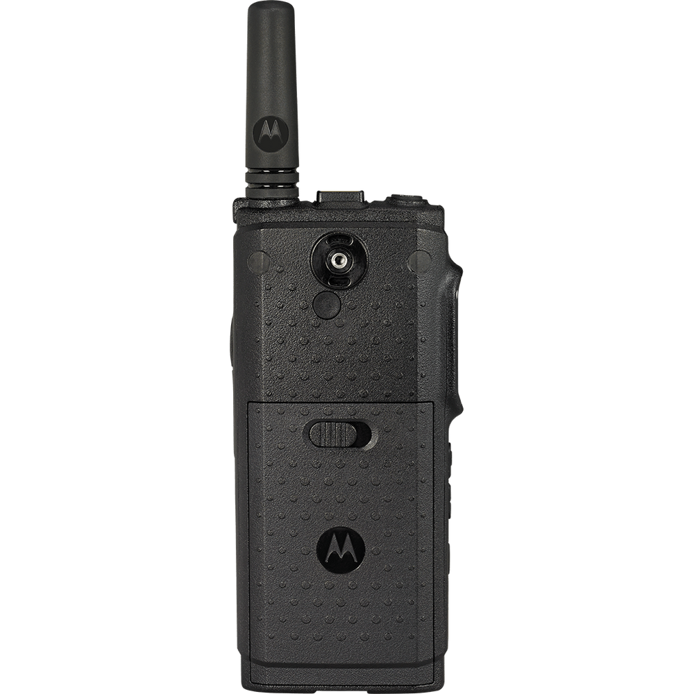 MOTOROLA SOLUTIONS AAH88JCP9JA2AN MOTOROLA MOTOTRBO SL300 PORTABLE VHF DIGITAL / ANALOG 99-CHANNEL TWO-WAY BUSINESS RADIO WITH DISPLAY - 136-174 MHZ, 3W
