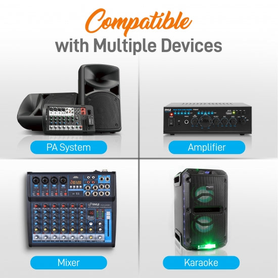 Premier Series Professional UHF Microphone System with Selectable Frequencies, Includes (2) Beltpack Transmitters, (2) Headset & (2) Lavalier Mics