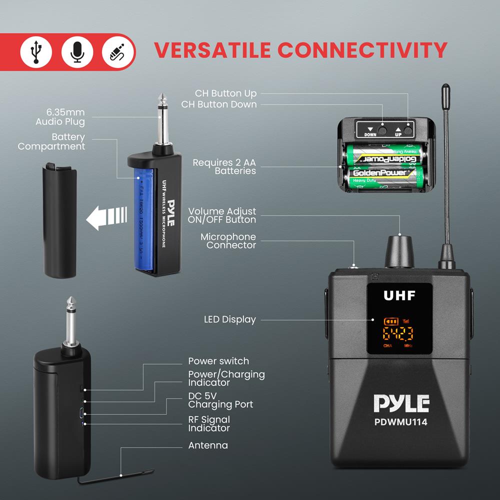 Universal Uhf Wireless Microphone