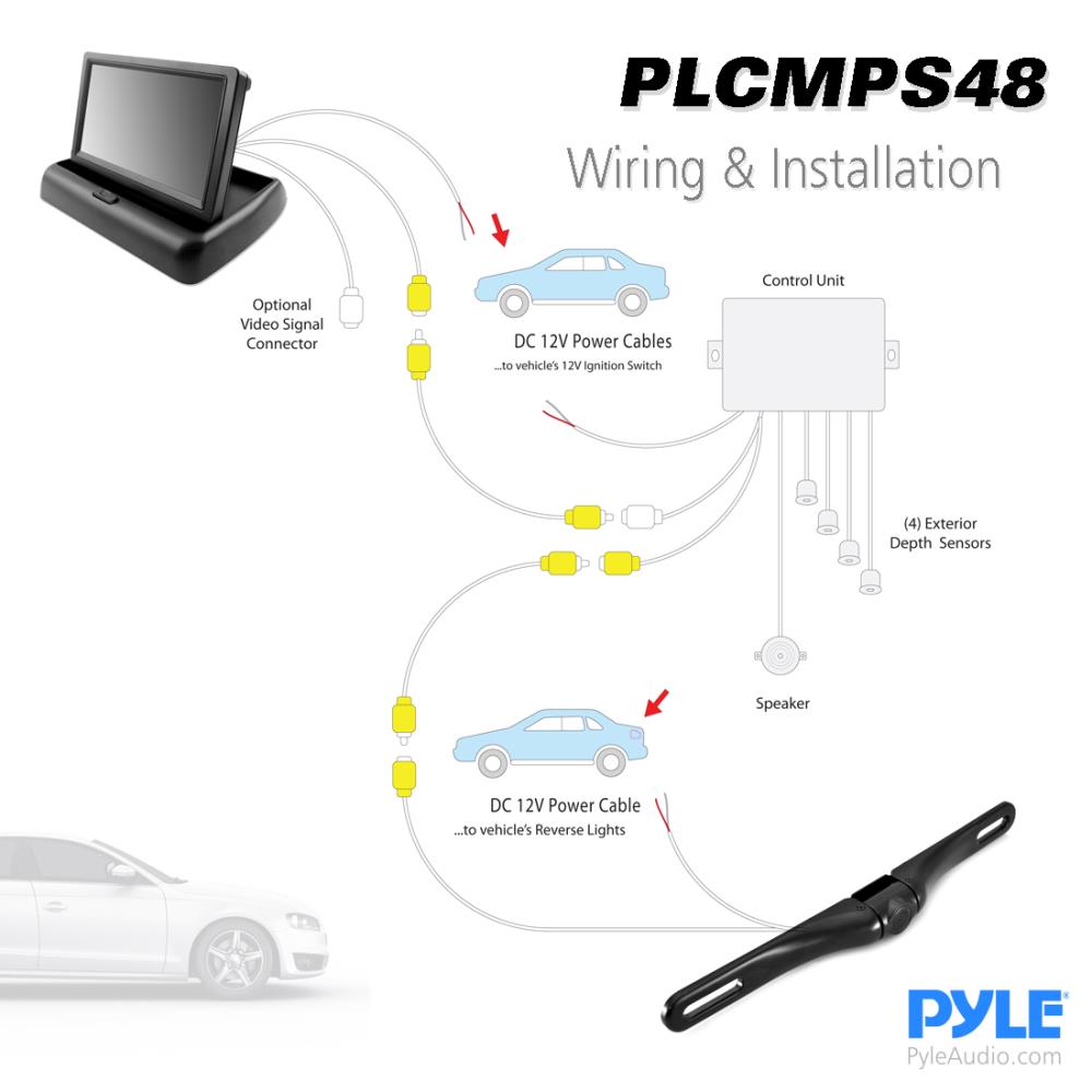 Car Backup Camera & Monitor Display Kit