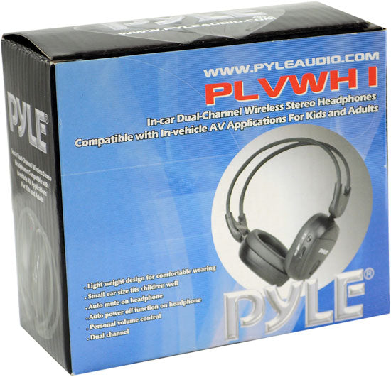 In-car Infrared Dual-Channel Wireless Stereo Headphones Compatible with In-Vehicle AV Applications For Kids and Adults