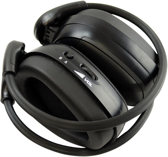 In-car Infrared Dual-Channel Wireless Stereo Headphones Compatible with In-Vehicle AV Applications For Kids and Adults