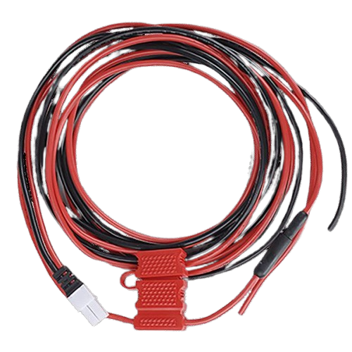 Hytera PWC12 Vehicle Power Supply Cable, 16 ft. with SR,red/black, greater than 15A (RoHS) (REACH)