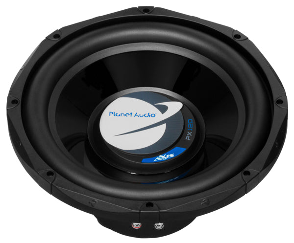 Planet Audio PX12 Axis Series 12 Inch Car Audio Subwoofer - 1000 Watts Max, Dual 4 Ohm Voice Coil, Sold Individually, For Truck Boxes and Enclosures