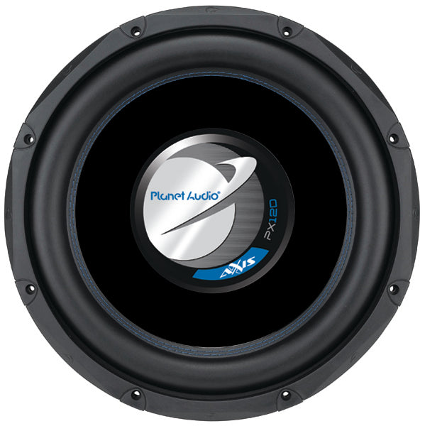 Planet Audio PX12 Axis Series 12 Inch Car Audio Subwoofer - 1000 Watts Max, Dual 4 Ohm Voice Coil, Sold Individually, For Truck Boxes and Enclosures