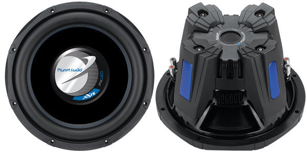 Planet Audio PX12 Axis Series 12 Inch Car Audio Subwoofer - 1000 Watts Max, Dual 4 Ohm Voice Coil, Sold Individually, For Truck Boxes and Enclosures