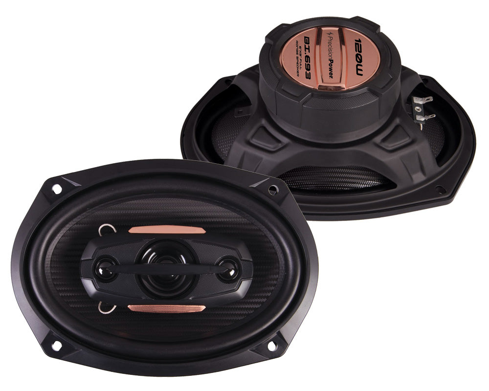 Precision Power  BI.694 6” x 9” 4-way 120w Black Ice Car Audio Speaker