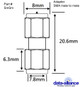 SMA-male to SMA-male Adapter: Straight