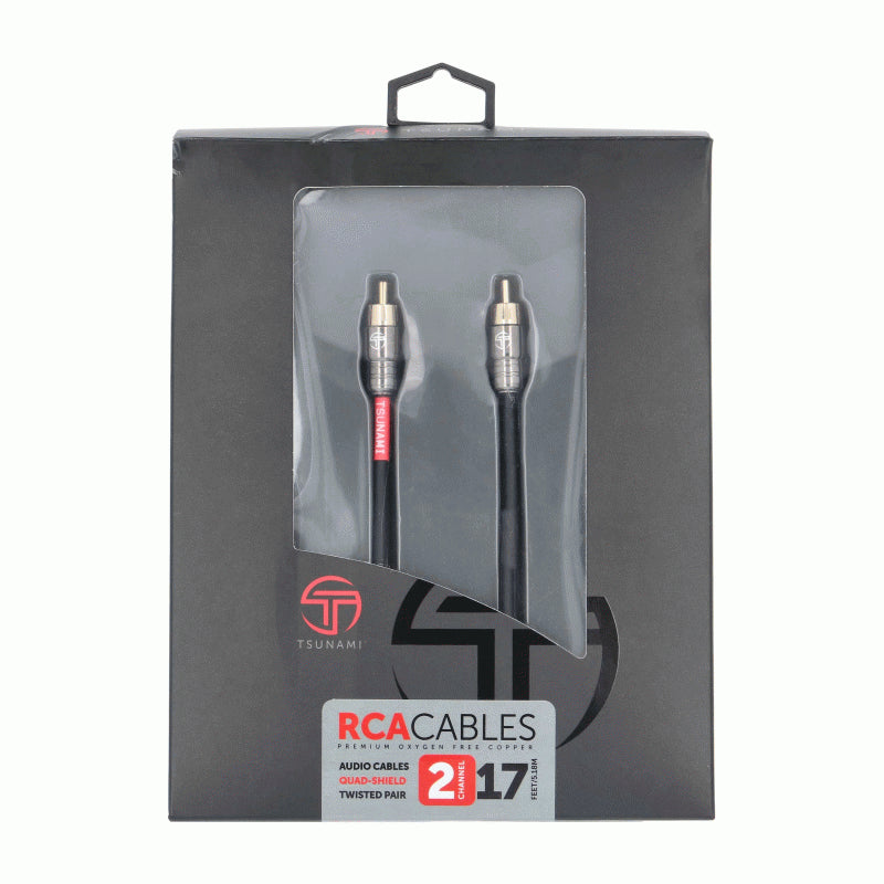 TSX-RCA17 
2 Channel 17 Ft RCA Cable