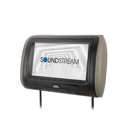 Universal Replacement Headrest Pre-Loaded w/ DVD Player, & 7” LCD Screen