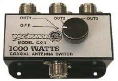 CB Radio Accessories - Workman CX3 3-Position CB Radio Coax Antenna Switch