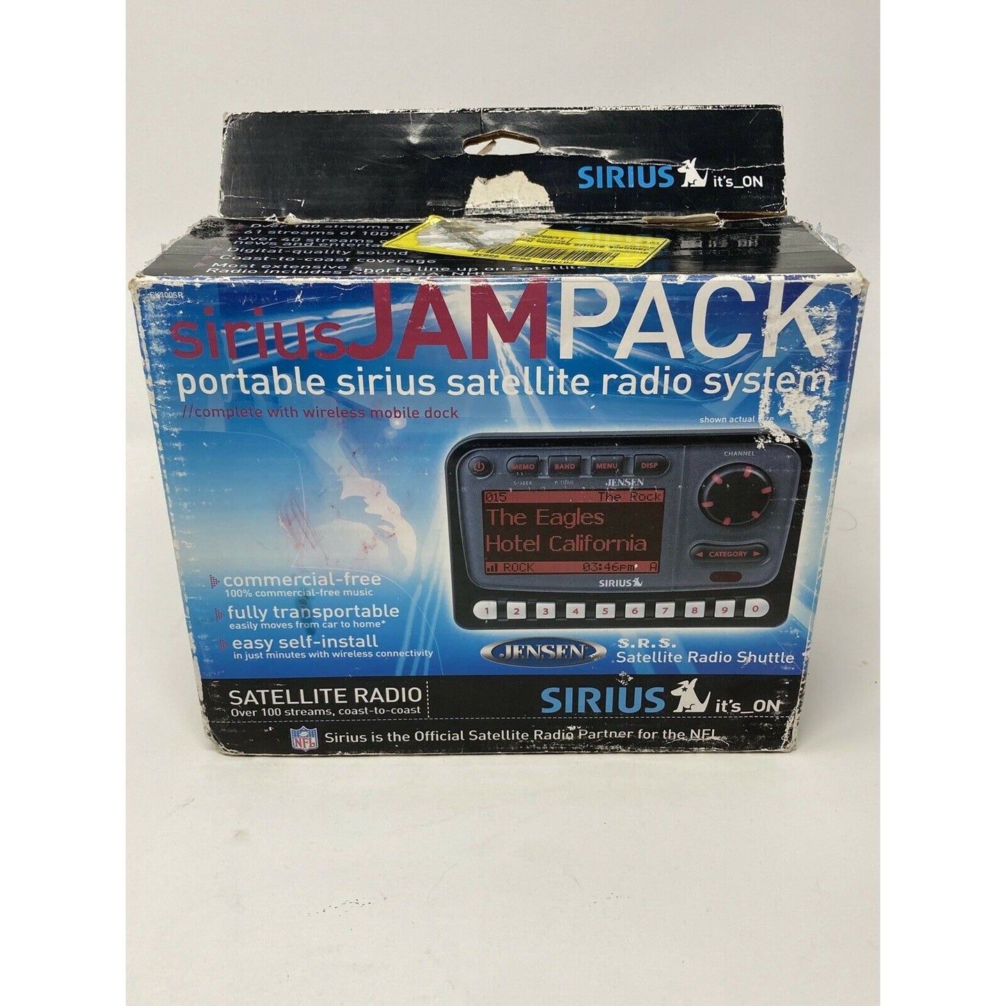 Jensen JamPack Portable Sirius Satellite Radio System