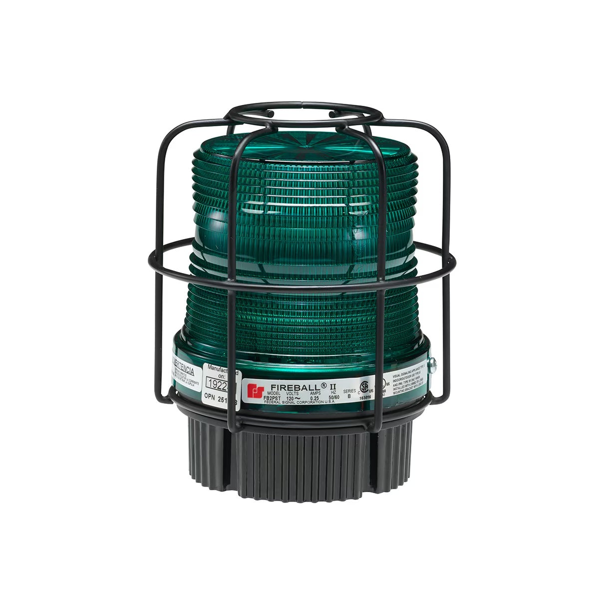 FB2LEDX-012-024G Fireball LED Hazardous Location Single and Quad Color Warning Lights Green