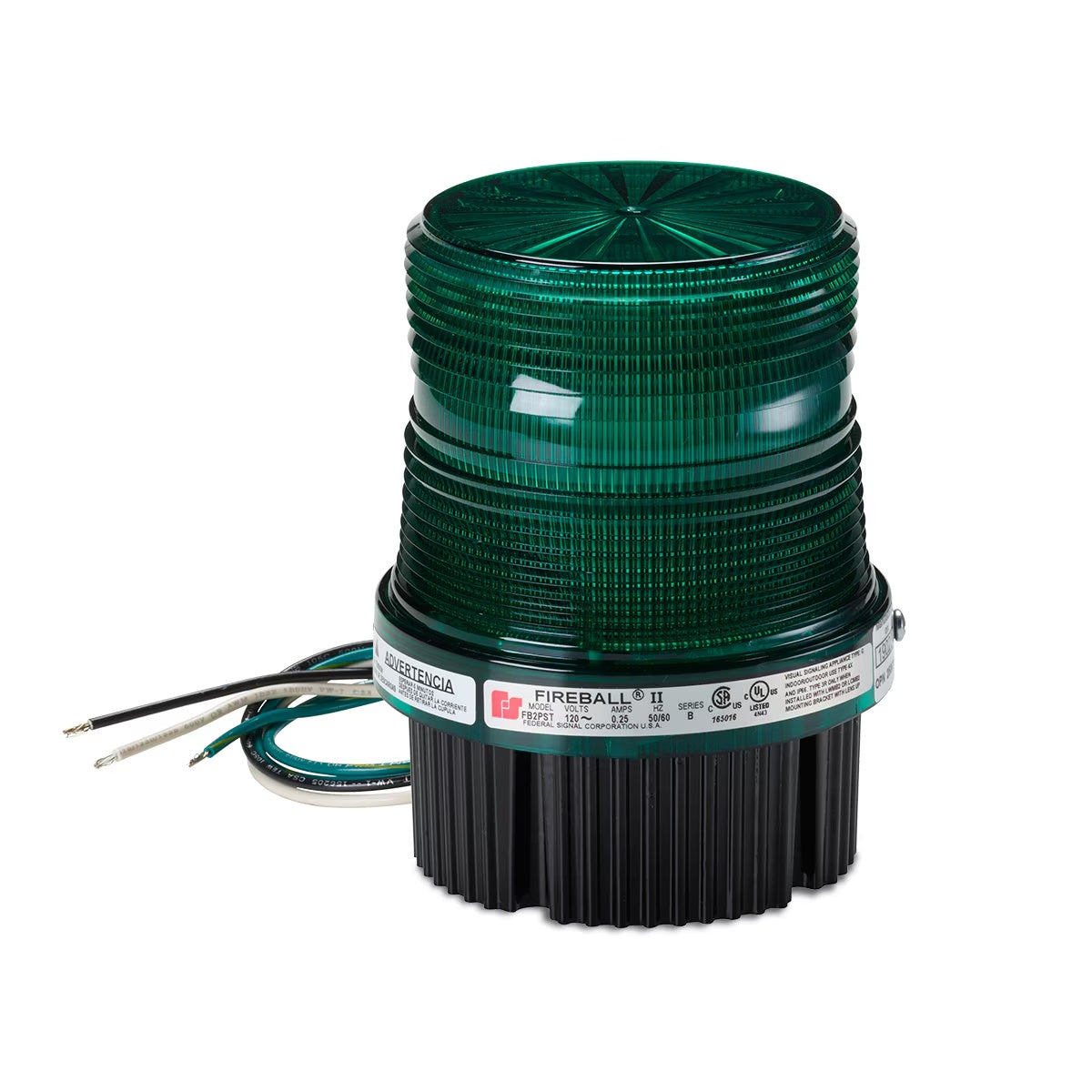 FB2PST-120G Fireball® Strobe Warning Lights Green