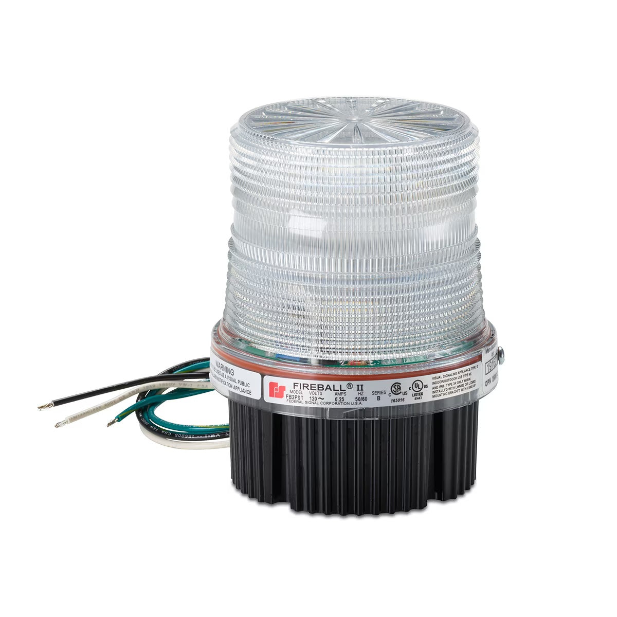 FB2PST-I-024C Fireball® Strobe Warning Lights Clear