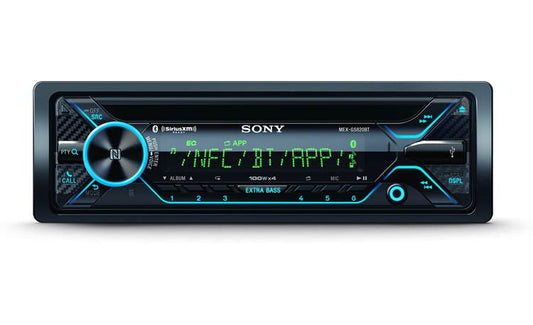 Sony MEXGS820BT GS, 160W Hi-Power, Variable Color, Dual BT, NFC, Songpal, Sxm, Dual USB, Dual AUX, 3 Pre 5V, EQ10, Extrabass, Aoa 2.0