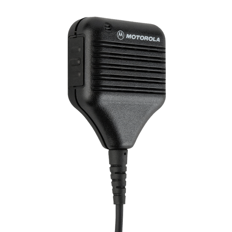 Motorola HMN9051 Remote Speaker Microphone with Coiled Cord and Swivel Clothing Clip