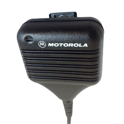 Motorola HMN9051 Remote Speaker Microphone with Coiled Cord and Swivel Clothing Clip