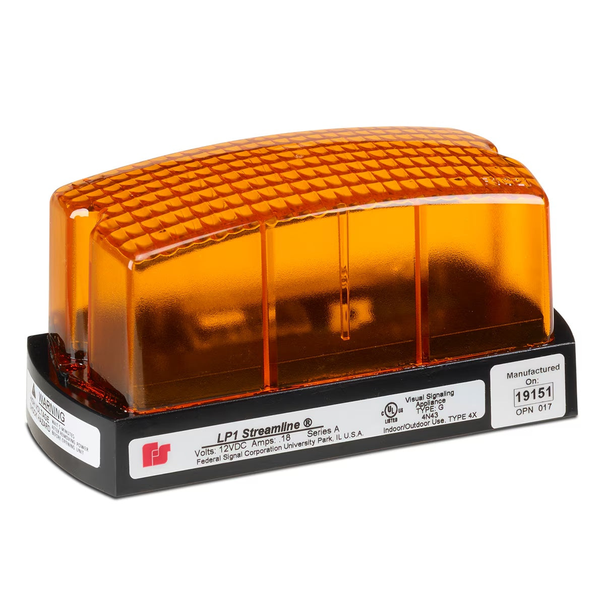 LP1-120A StreamLine® Low Profile Mini Strobes Amber
