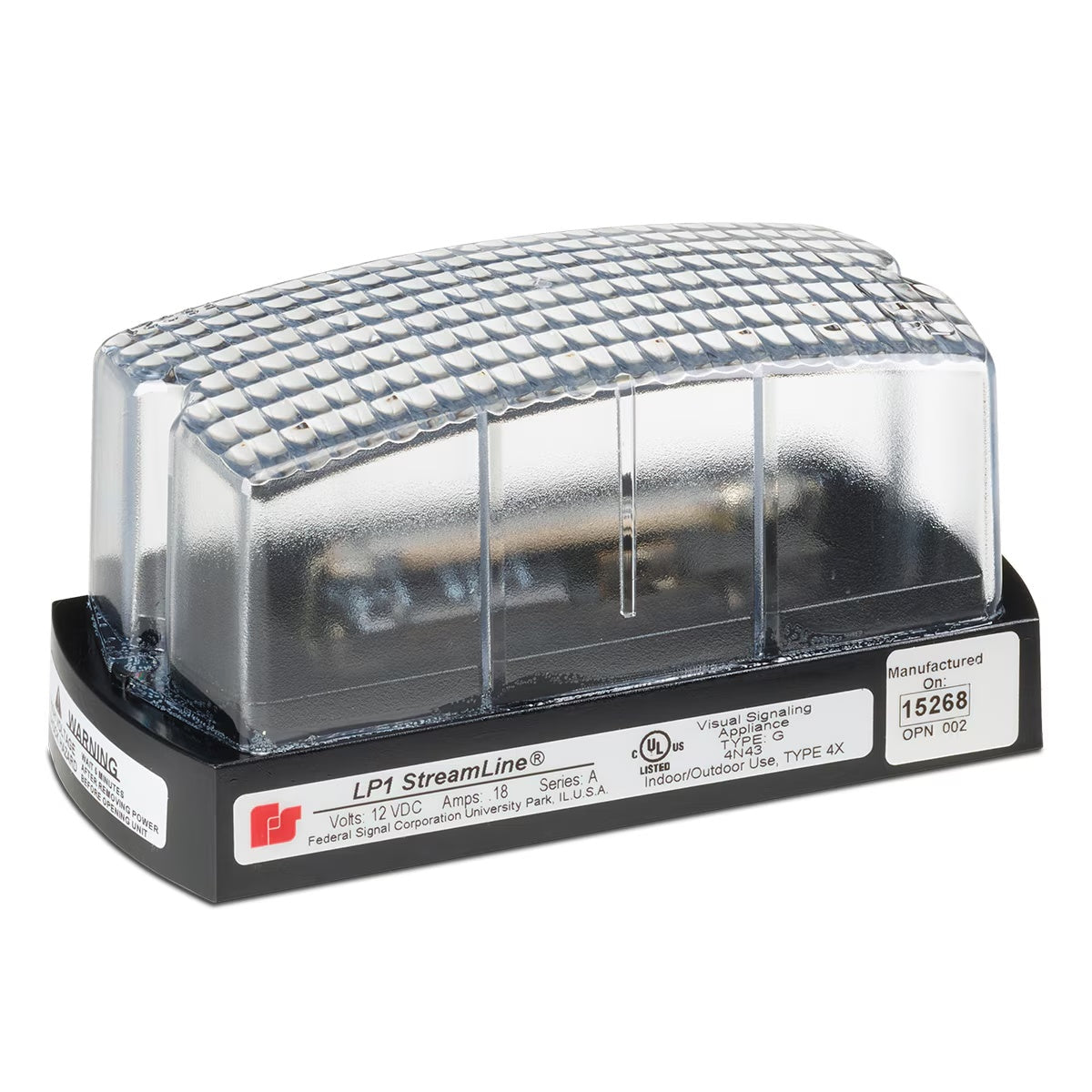 LP1-012C StreamLine® Low Profile Mini Strobes Clear