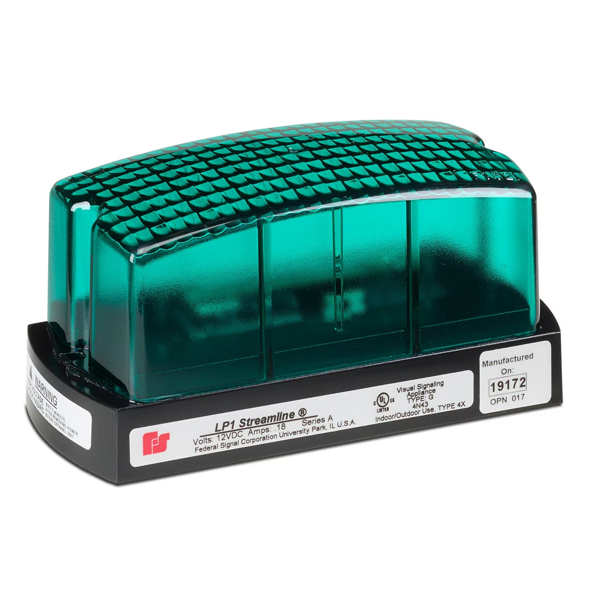 LP1-120G StreamLine® Low Profile Mini Strobes Green