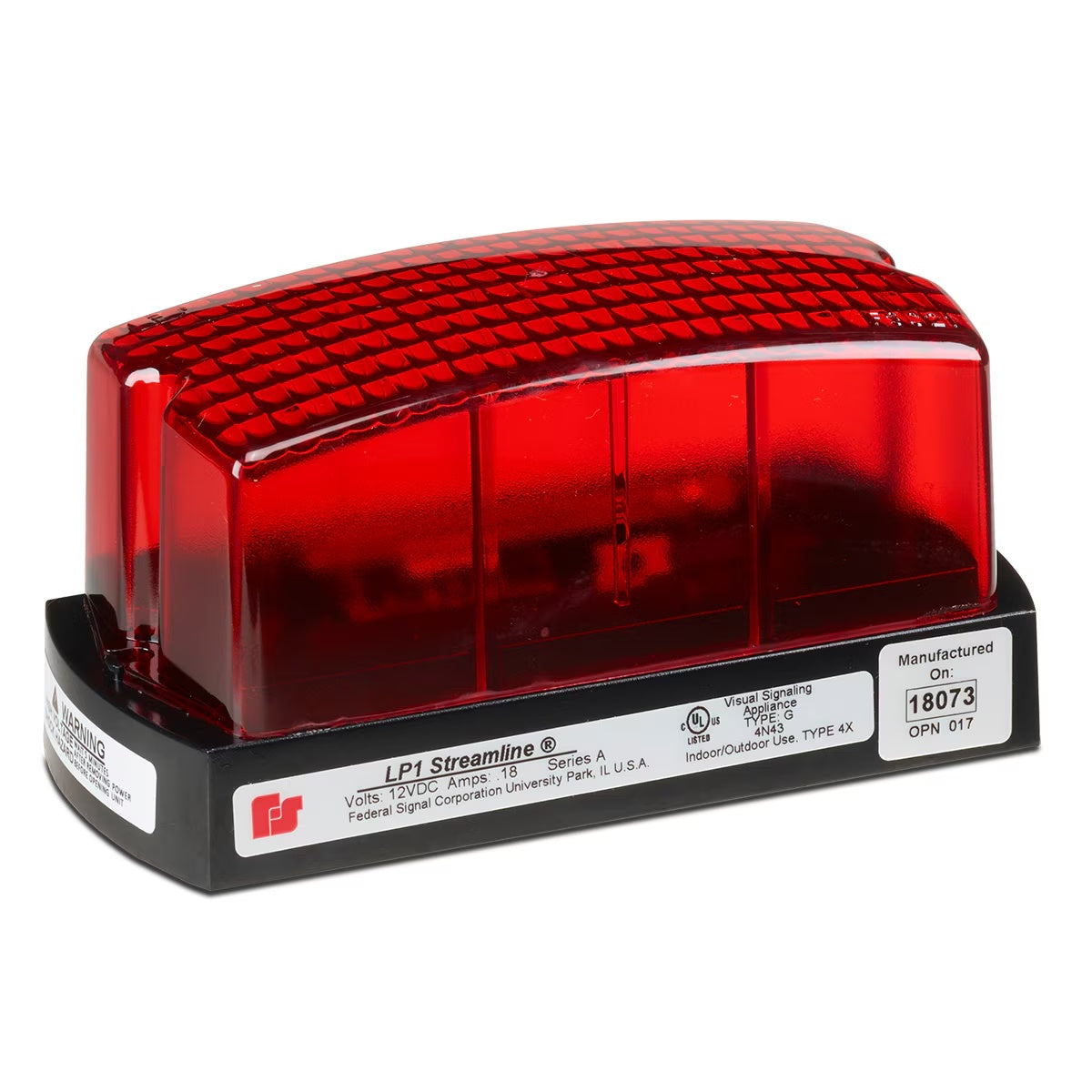 LP1-120R StreamLine® Low Profile Mini Strobes Red