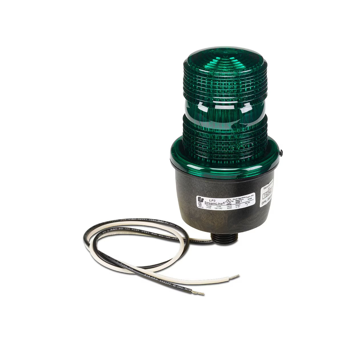 LP3M-012-048G StreamLine® Low Profile Strobe Lights Green