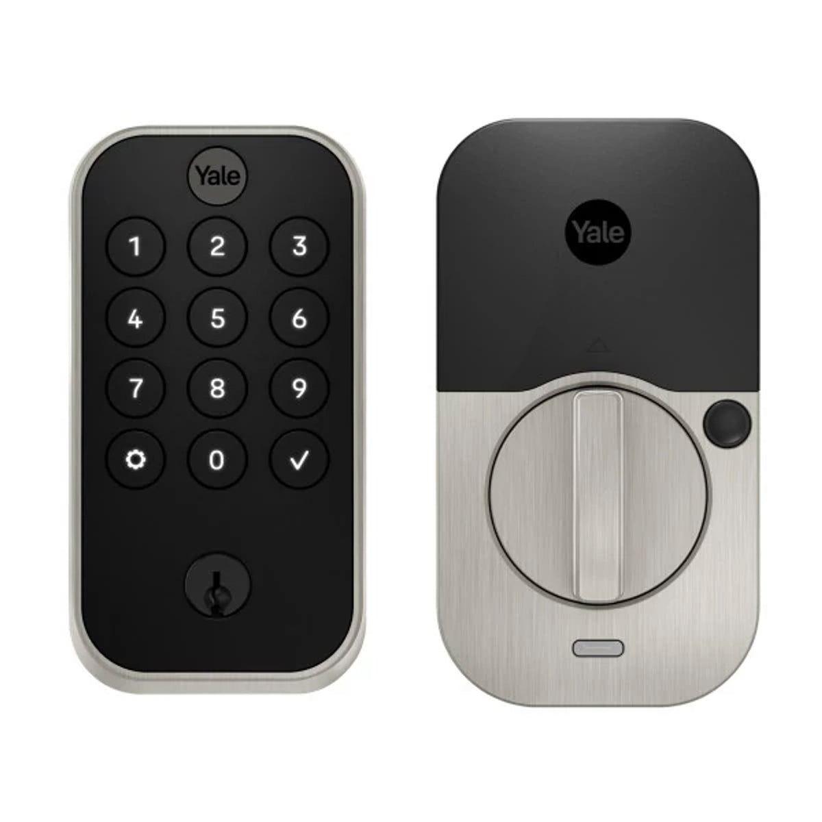 Crestron CLK-YL-YRD614-CR2-619 - Yale Pro® 2 Deadbolt with Push Button Keypad and infiNET EX® Wireless Communication, Satin Nickel