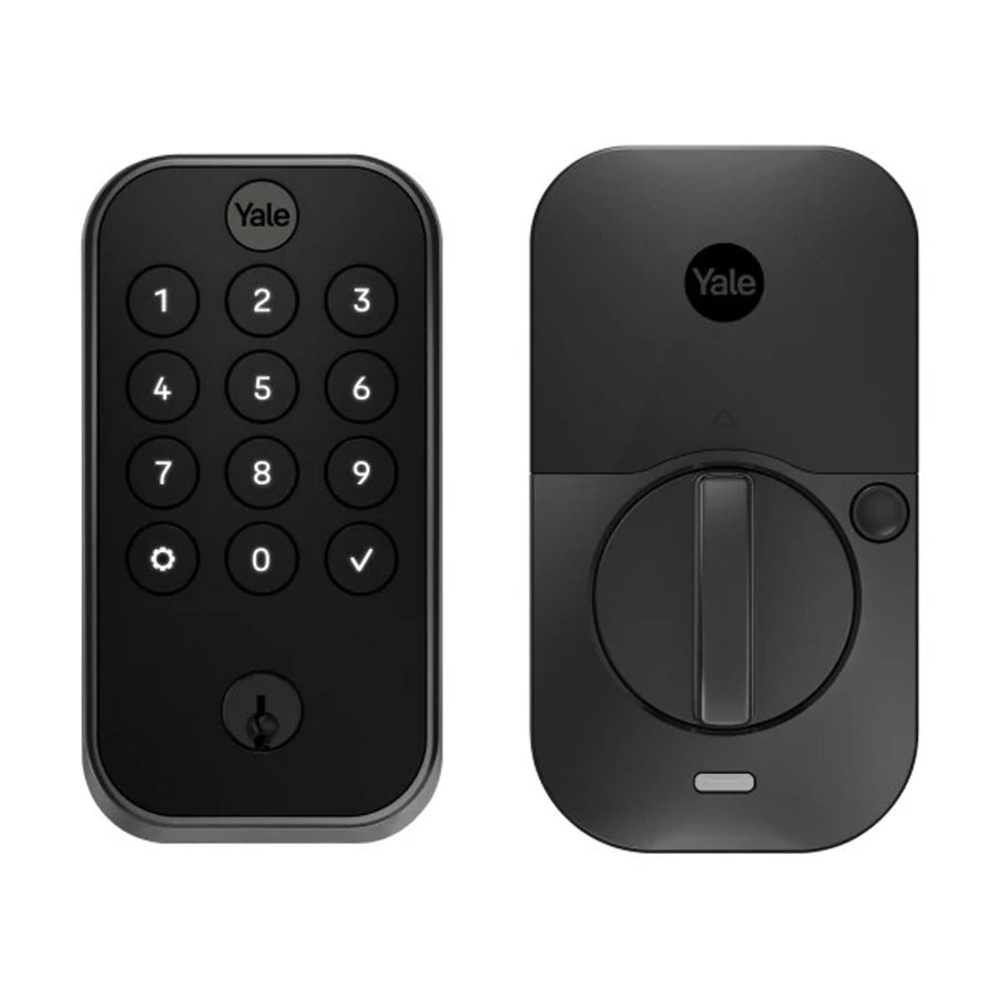 Crestron CLK-YL-YRD614-CR2-BSP - Yale Pro® 2 Deadbolt with Push Button Keypad and infiNET EX® Wireless Communication, Black Suede