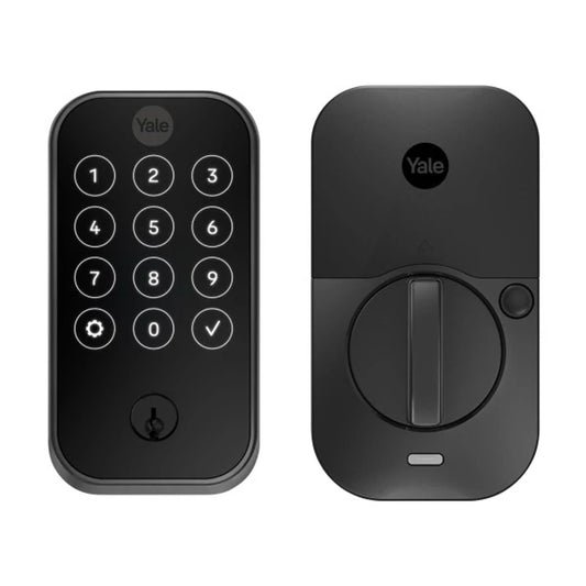 Crestron CLK-YL-YRD624-CR2-BSP - Yale Pro® 2 Deadbolt with Touchscreen Keypad and infiNET EX® Wireless Communication, Black Suede