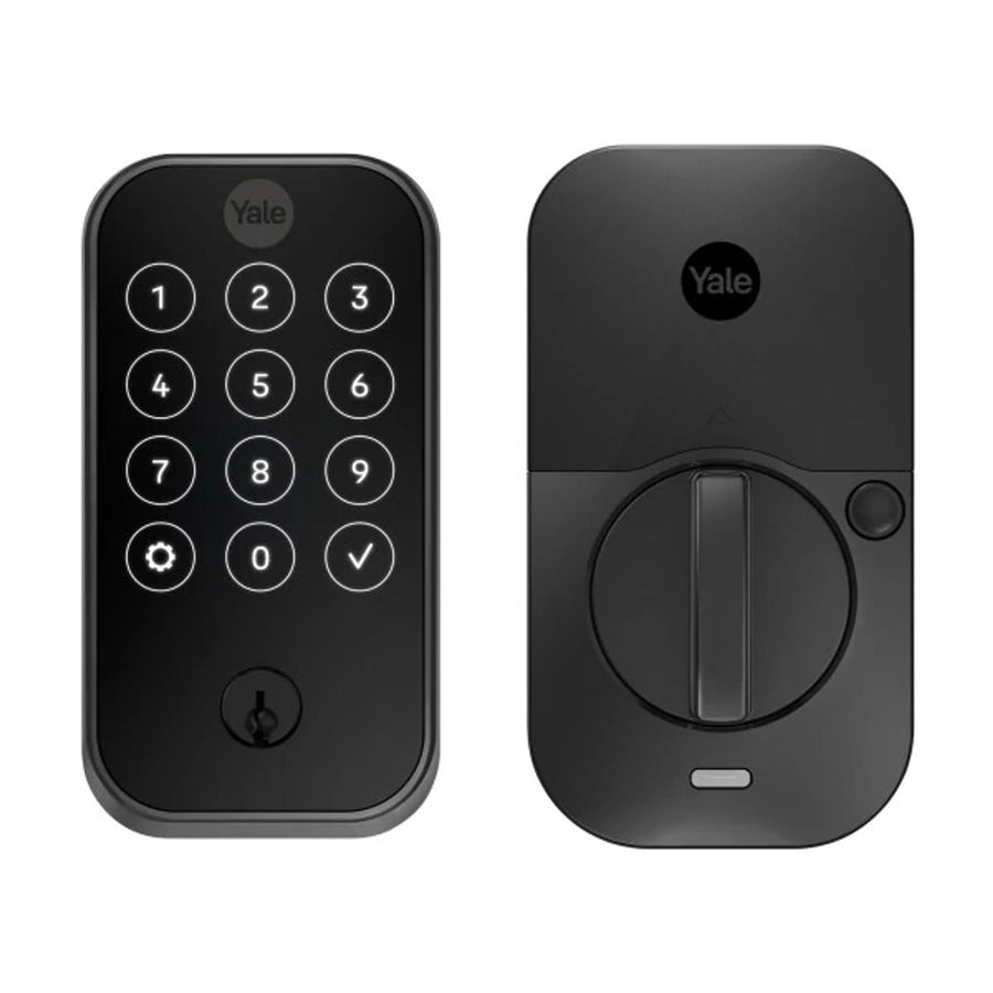 Crestron CLK-YL-YRD624-CR2-BSP - Yale Pro® 2 Deadbolt with Touchscreen Keypad and infiNET EX® Wireless Communication, Black Suede