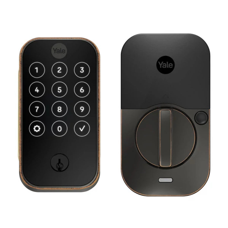 Crestron CLK-YL-YRD624-CR2-0BP - Yale Pro® 2 Deadbolt with Touchscreen Keypad and infiNET EX® Wireless Communication, Oil Rubbed Bronze