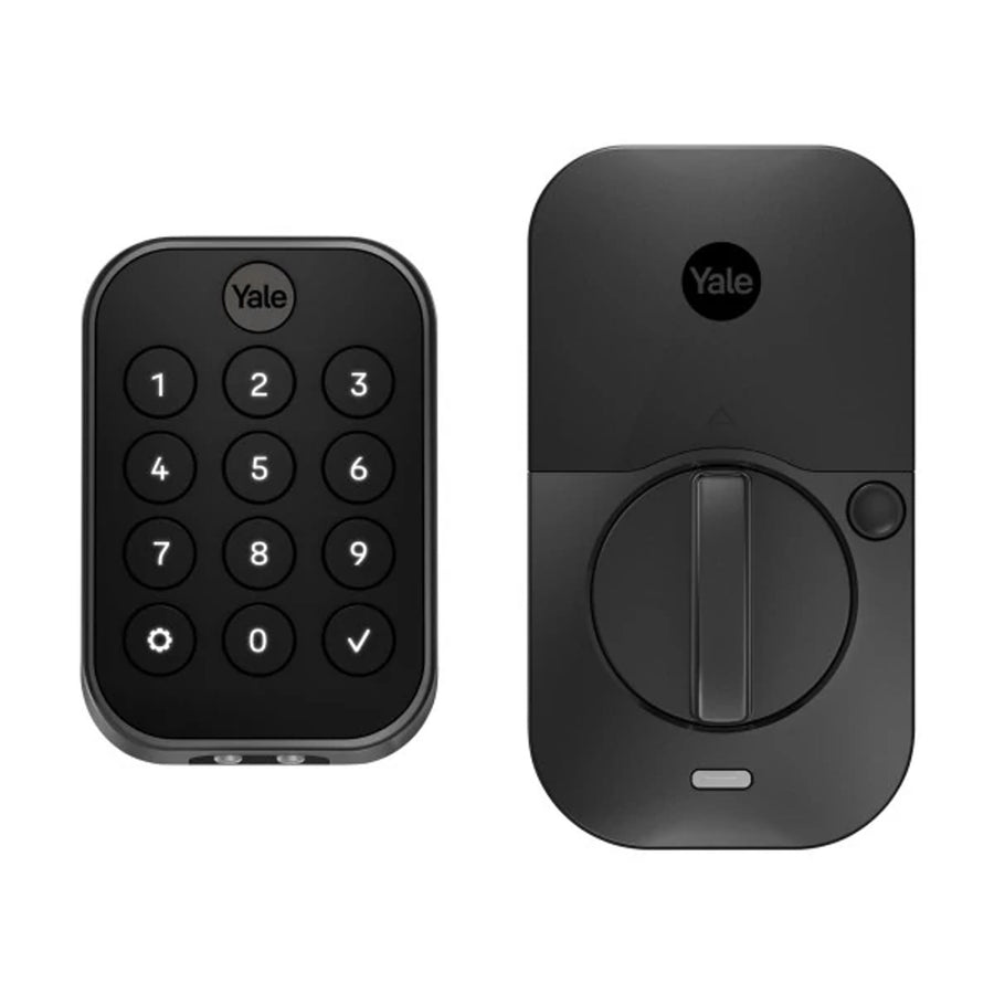 Crestron CLK-YL-YRD634-CR2-BSP - Yale Pro® 2 Key Free Deadbolt with Push Button Keypad and infiNET EX® Wireless Communication, Black Suede