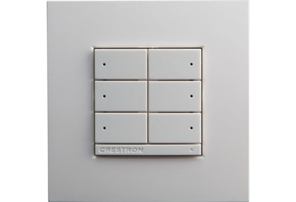 Crestron CLWI-KPLEX-BATT-W - On-Wall Wireless Lighting Keypad, Battery Powered, White