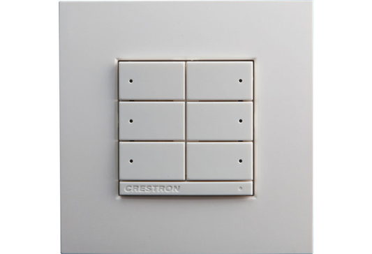 Crestron CLWI-KPLEX-BATT-W - On-Wall Wireless Lighting Keypad, Battery Powered, White