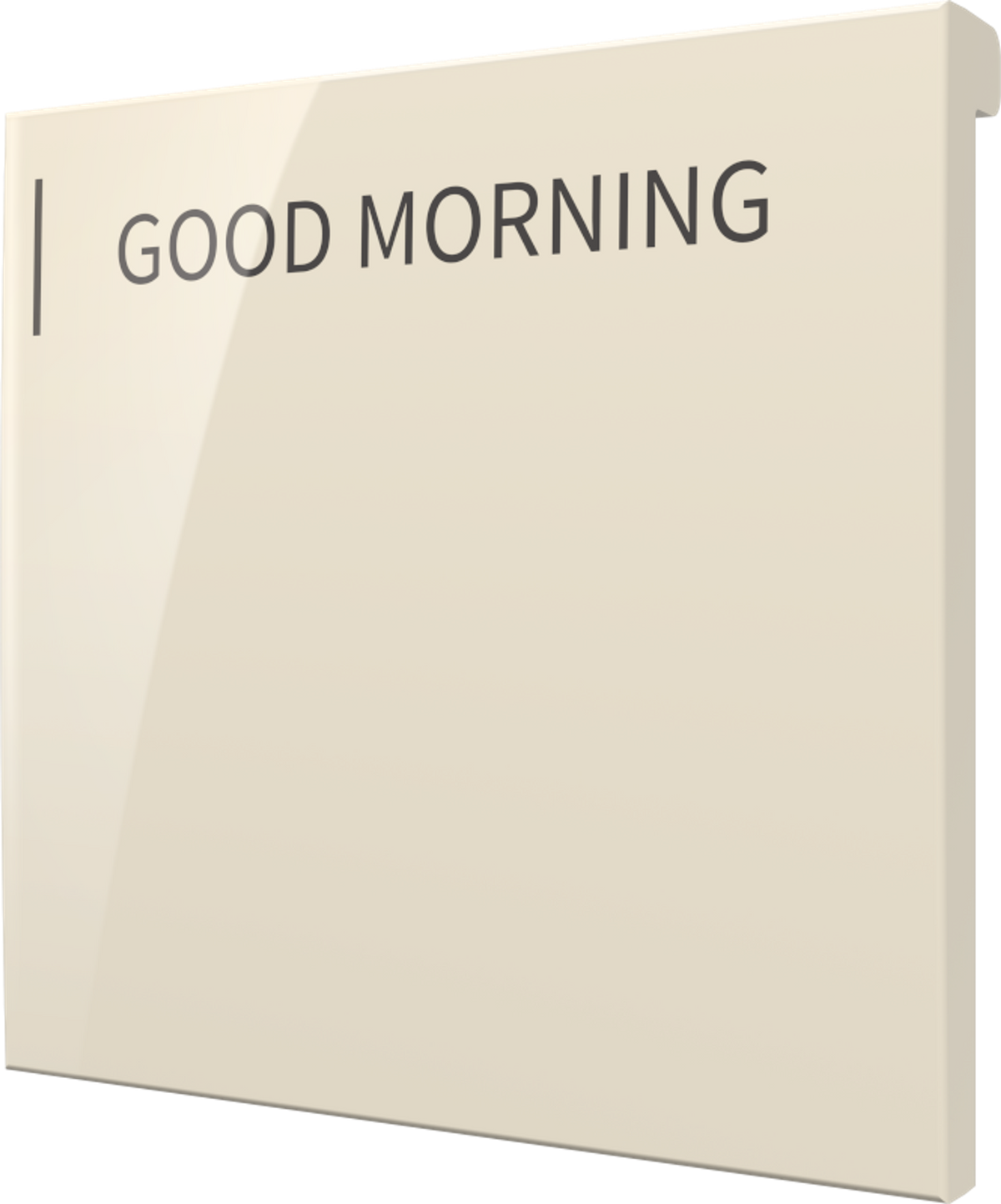 Crestron CM2-BTN-LG-A-S ENGRAVED - Cameo® 2 Backlit Engravable Pushbutton, Large, Almond Smooth, Custom Engraved