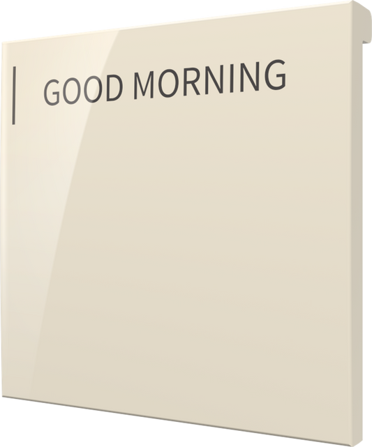 Crestron CM2-BTN-LG-A-S ENGRAVED - Cameo® 2 Backlit Engravable Pushbutton, Large, Almond Smooth, Custom Engraved