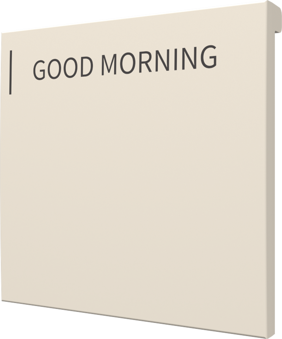 Crestron CM2-BTN-LG-A-T ENGRAVED - Cameo® 2 Backlit Engravable Pushbutton, Large, Almond Textured, Custom Engraved